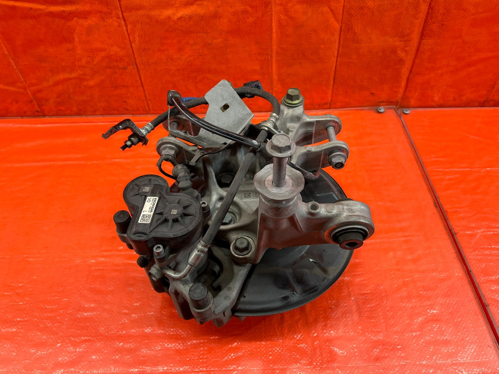 18 21 HONDA ACCORD LEFT REAR SPINDLE KNUCKLE HUB W/ ELECTRONIC CALIPER OEM #1848