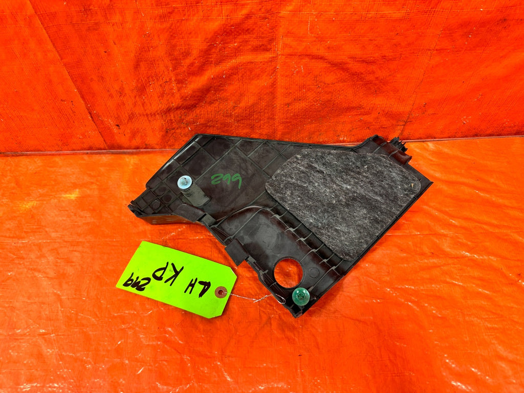 10 16 HYUNDAI GENESIS COUPE 3.8L   KICK PANEL   DRIVER LEFT SIDE   BLACK OEM 2993