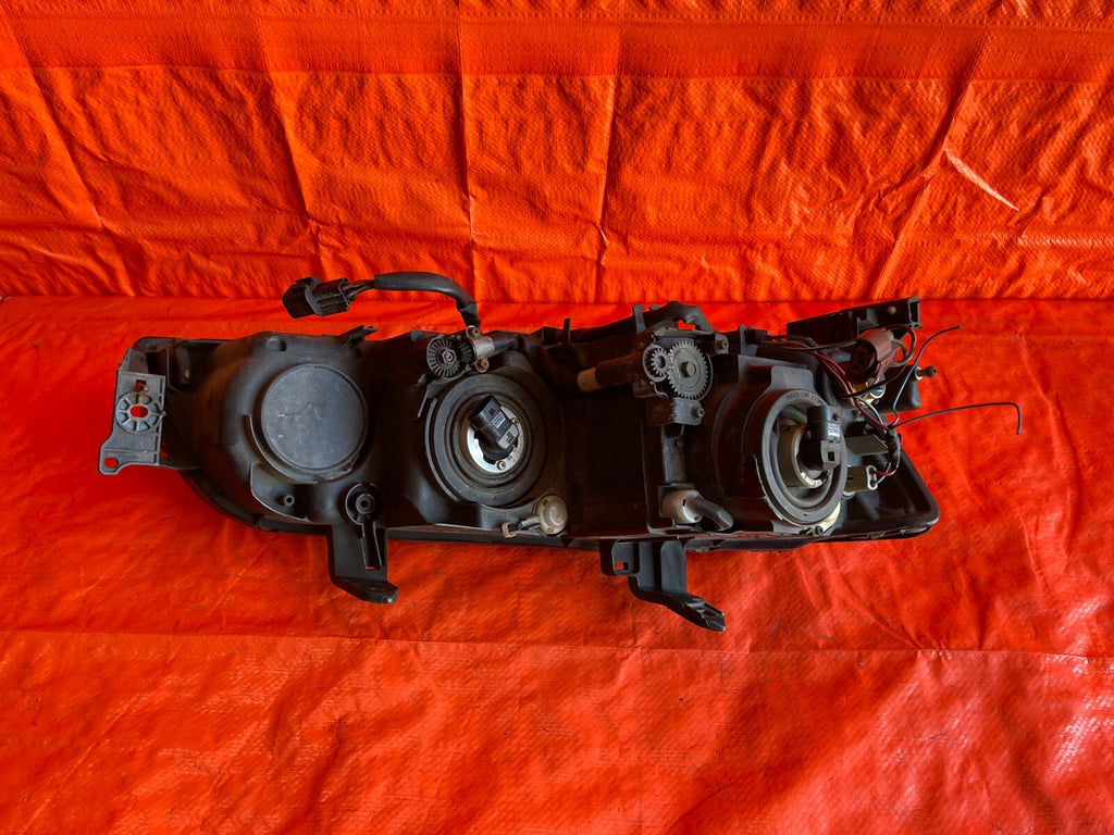 04 05 LANCER EVOLUTION EVO IX 9   SMOKED CHROME NON HID   HEADLIGHT HEADLAMP OEM11