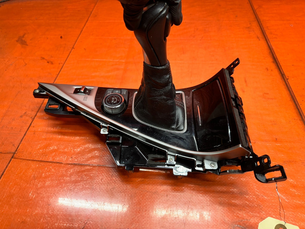 14-15 INFINITI Q50 3.7L AWD CENTER CONSOLE SHIFTER BEZEL TRIM SURROUND OEM 3457
