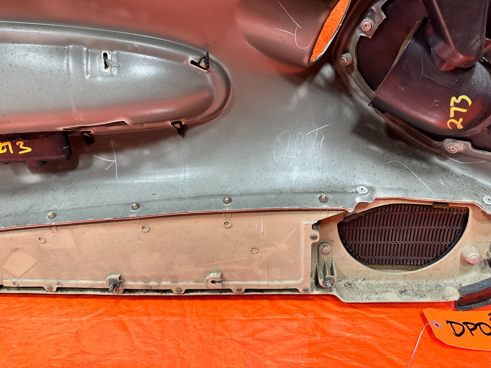 92 94 HONDA PRELUDE   PASSENGER RIGHT DOOR PANEL CARD INSERT OEM FACTORY #27319