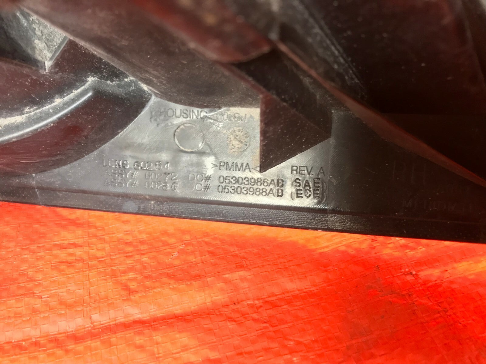 OEM 2007 2008 07 08 CHRYSLER SEBRING   SEDAN   PASSENGER RIGHT TAIL LIGHT LAMP8