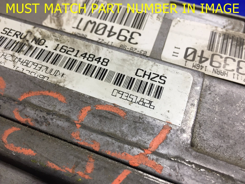 OEM 1996   1999 CADILLAC ENGINE COMPUTER ECU ECM BRAIN EBX MODULE 16214848 CHZS1