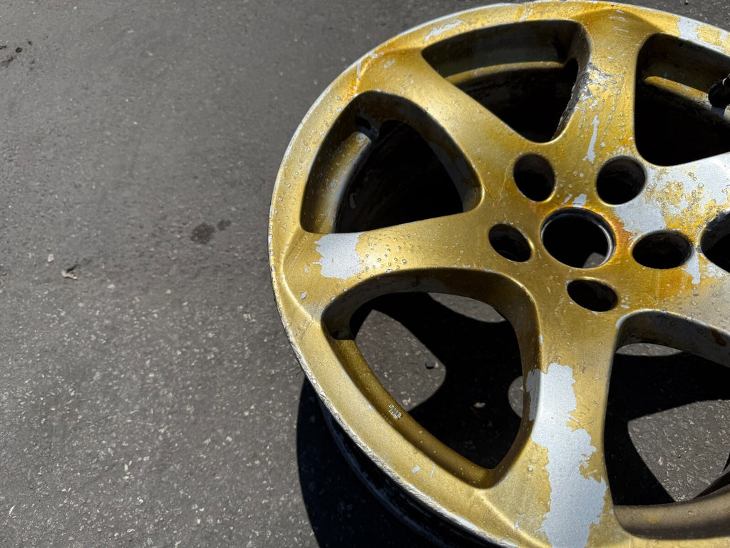 03 07 INFINITI G35 COUPE REAR FACTORY WHEEL RIM 6 SPOKE 17X8 OEM FACTORY #2984