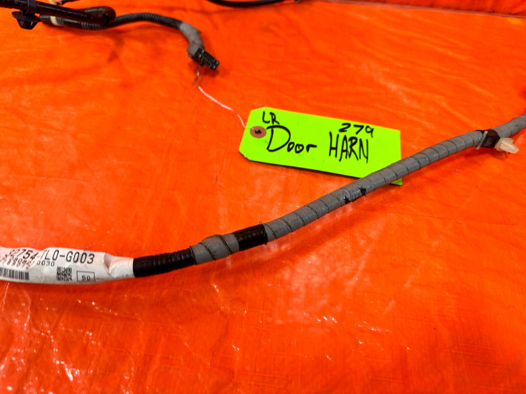 09 14 ACURA TSX   DRIVER LEFT REAR DOOR WIRE HARNESS WIRING LOOM   OEM 2797