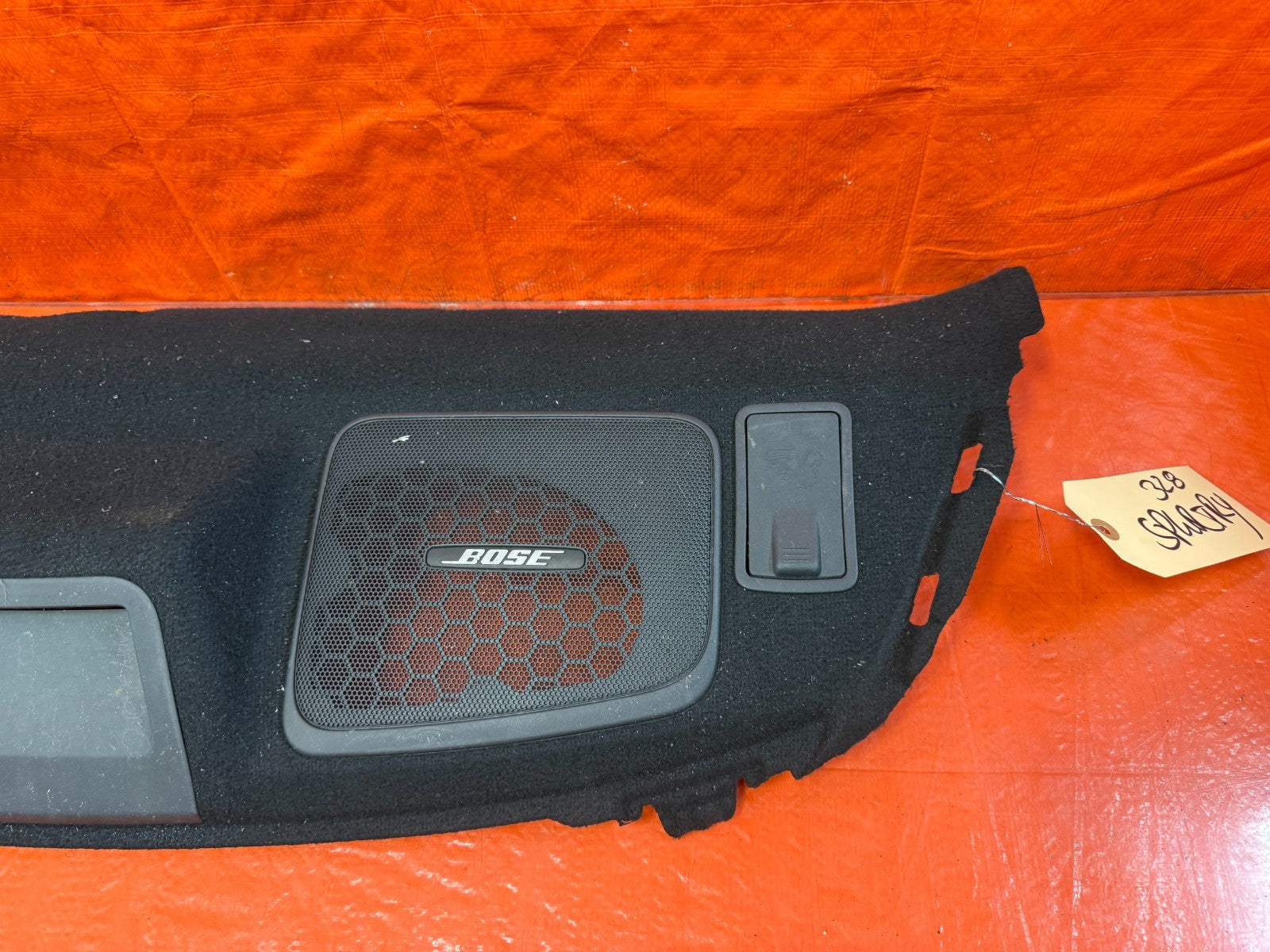 08 15 INFINITI G37 Q60 2D COUPE   REAR UPPER TRUNK TRIM / SPEAKER COVER TRAY 3283
