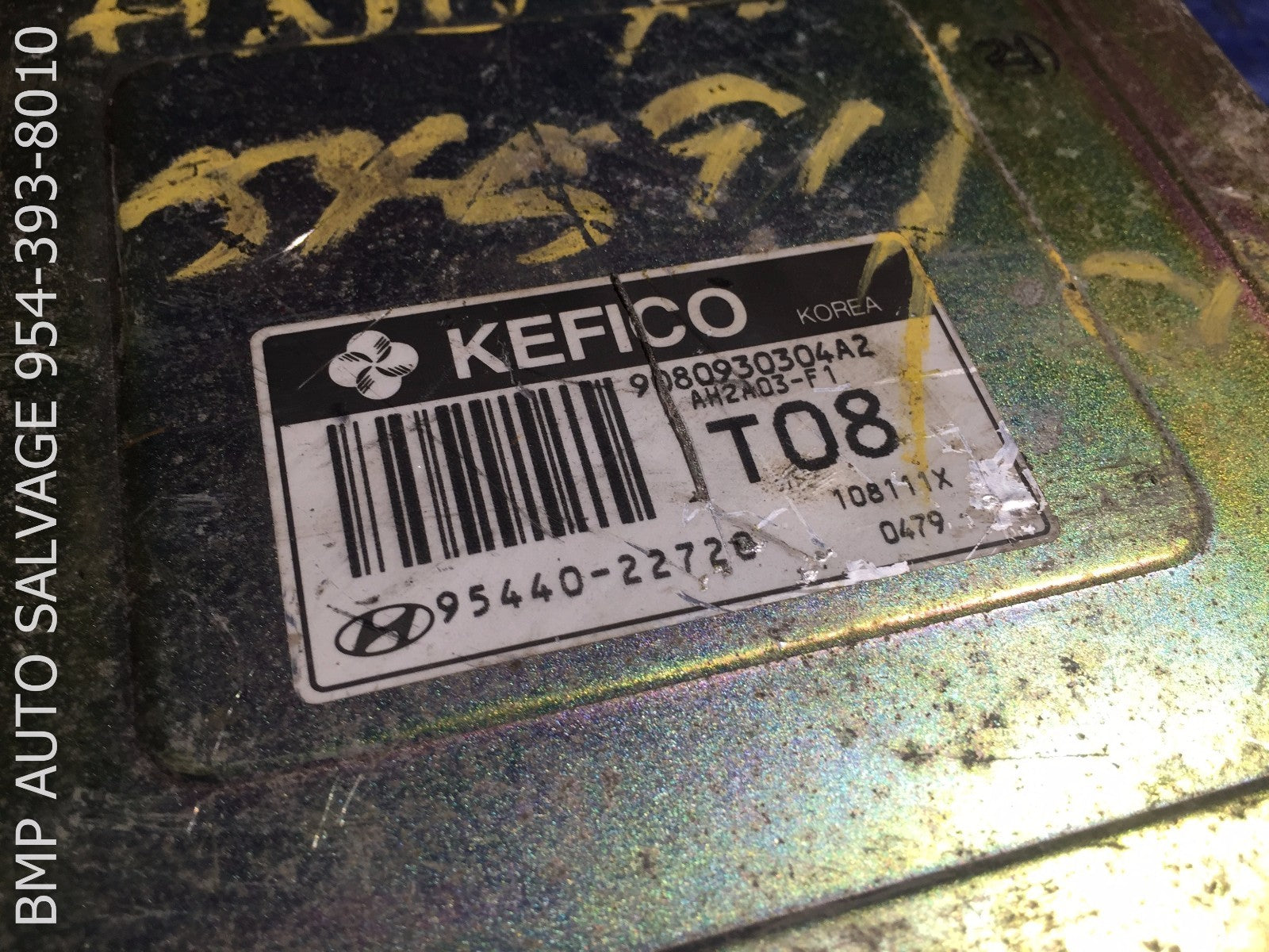 OEM 1998 HYUNDAI ACCENT TRANSMISSION COMPUTER 95440 22720 TCM #1112 #VMN81