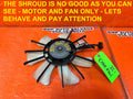 08 12 HONDA ACCORD SEDAN 2.4L AIR CONDITIONING AC CONDENSER COOLING FAN OEM #2510