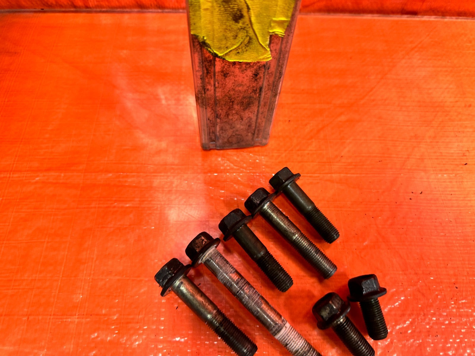 97 01 HONDA PRELUDE   REAR TRANSMISSION BRACEKT & ENGINE MOUNT BOLTS OEM 3236