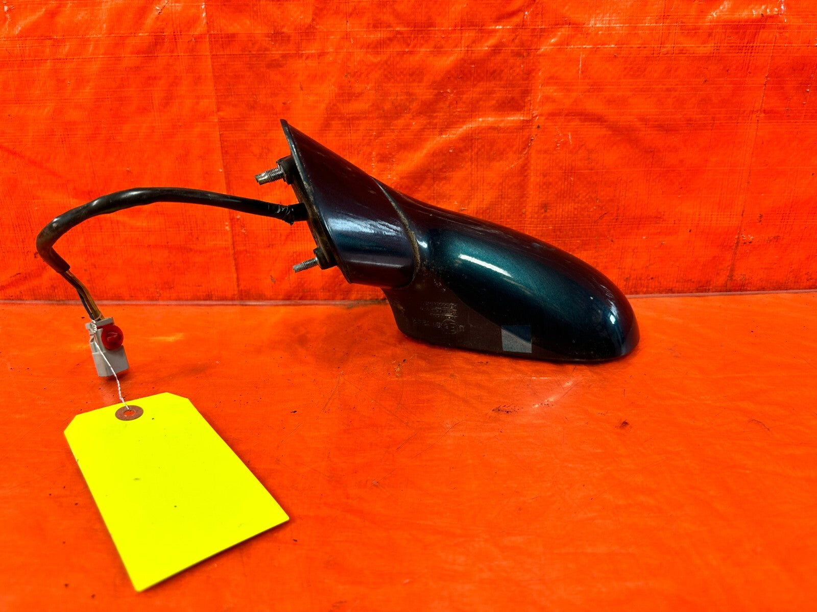 93 97 HONDA DEL SOL DRIVER LEFT SIDE VIEW MIRROR POWER GREEN   OEM #2956