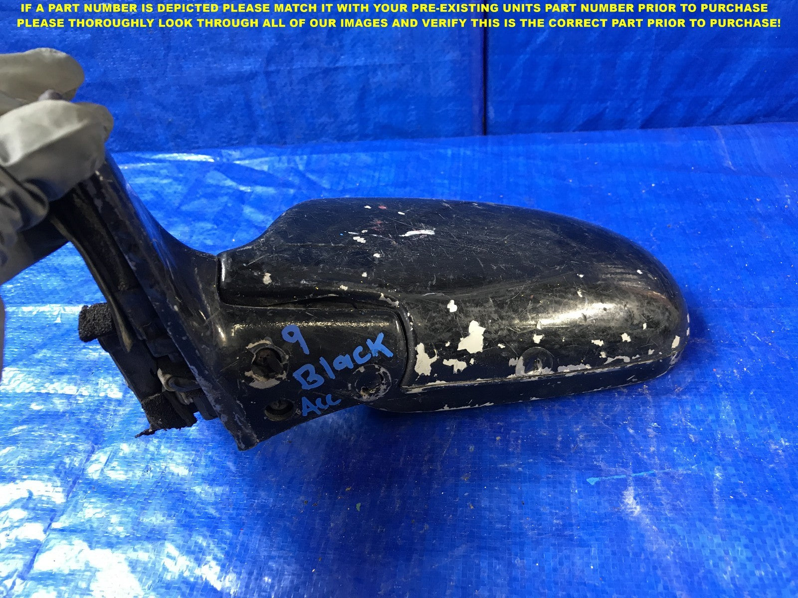 OEM 1990 1991 1992 1993 HONDA ACCORD DRIVER LEFT SIDE VIEW MIRROR        3