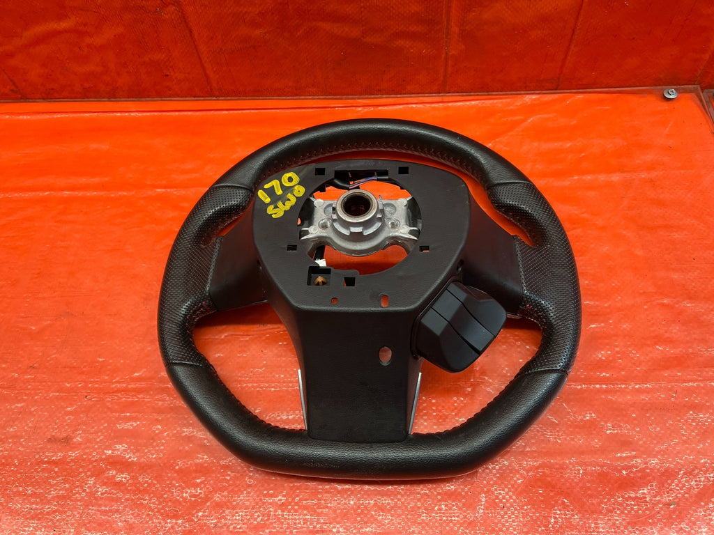 15 20 SUBARU WRX STI   STEERING WHEEL   BLACK LEATHER WRAP   OEM FACTORY #17019