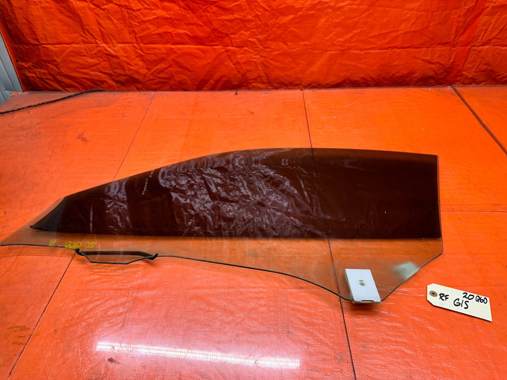 2016-2020 INFINITI Q60 COUPE PASSENGER RIGHT FRONT DOOR GLASS WINDOW OEM #20Q608