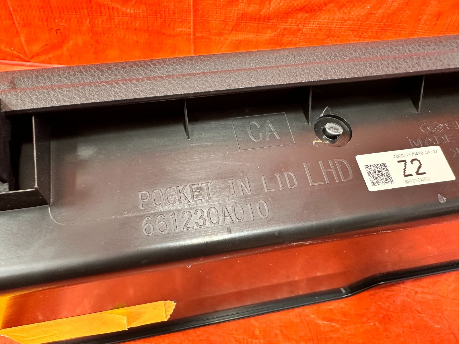13 20 SUBARU BRZ   GLOVE BOX ASSEMBLY   OEM FACTORY #2922