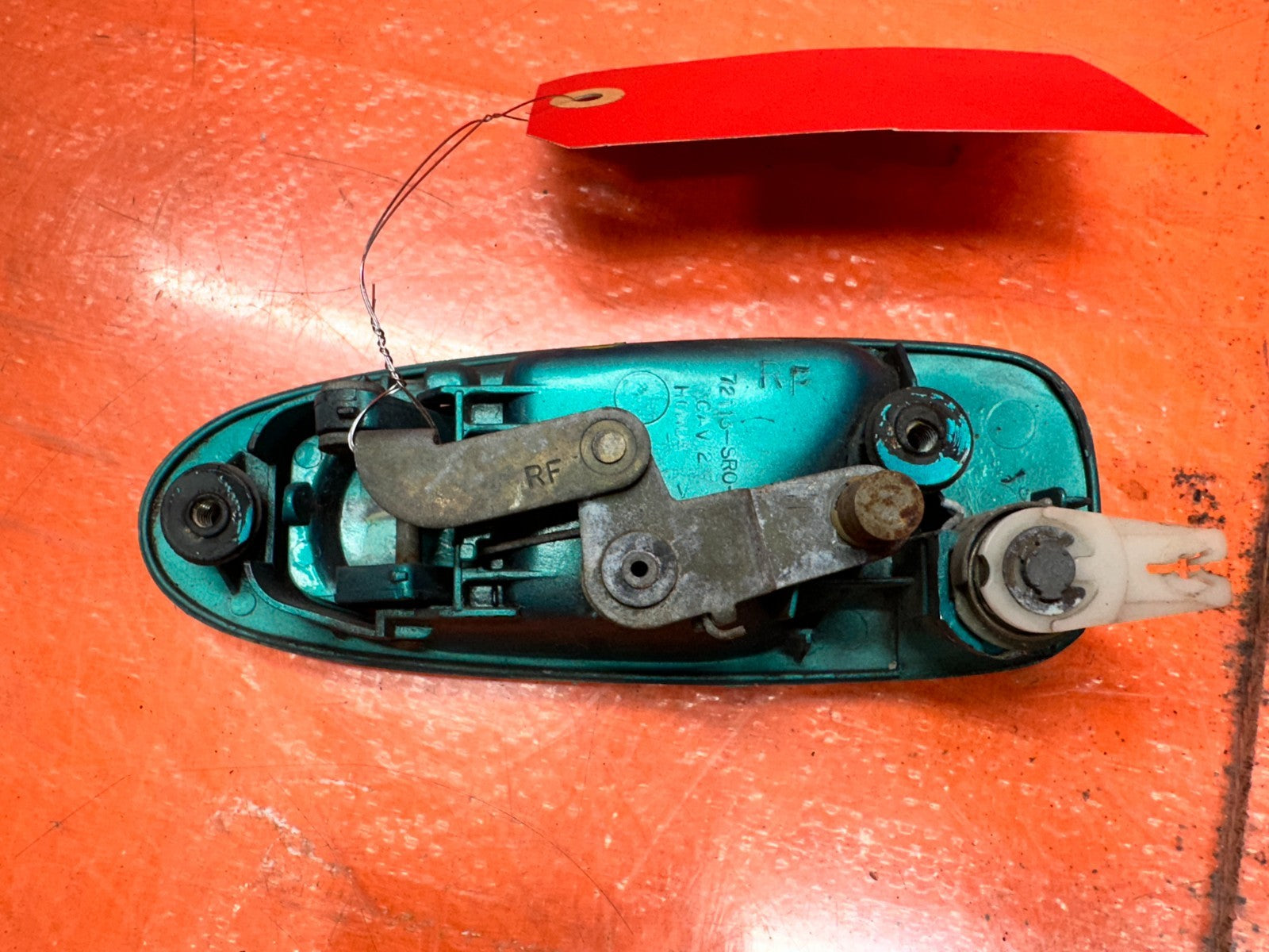 92 95 HONDA CIVIC 2D   PASSENGER RIGHT OUTSIDE EXTERIOR DOOR HANDLE   OEM #3337