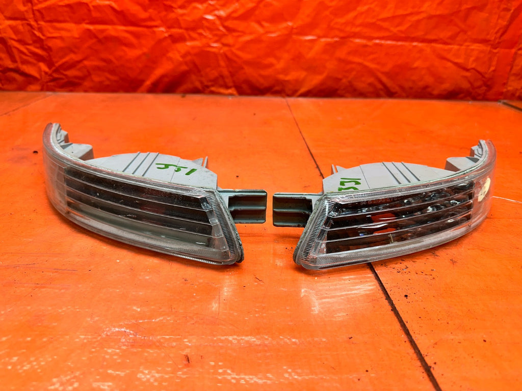 98 01 ACURA INTEGRA AFTERMARKET CLEAR FRONT BUMPER TURN SIGNAL LIGHTS #3314