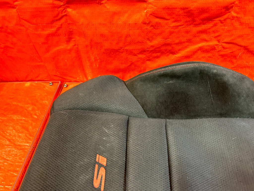 06 11 HONDA CIVIC SI RIGHT FRONT UPPER SEAT SKIN CLOTH FABRIC COVER OEM #2709