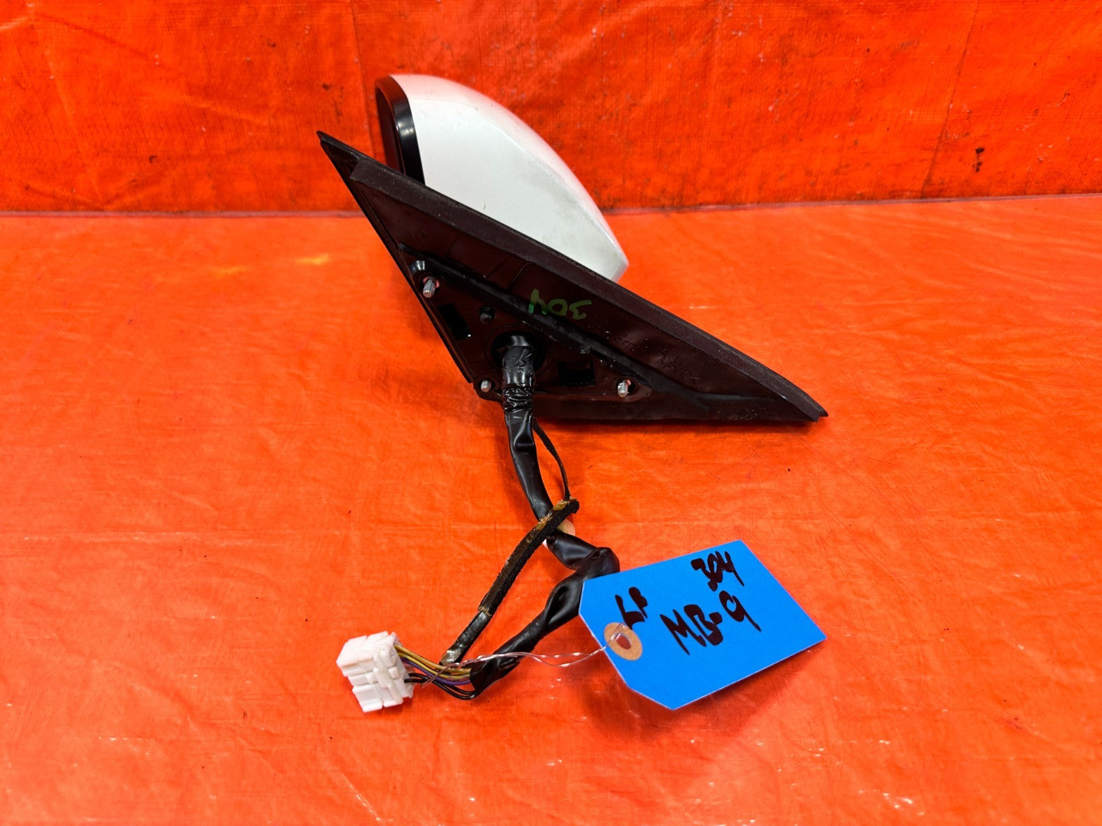 04 08 ACURA TSX   DRIVER LEFT EXTERIOR SIDE VIEW MIRROR WHITE COLOR OE OEM #3041