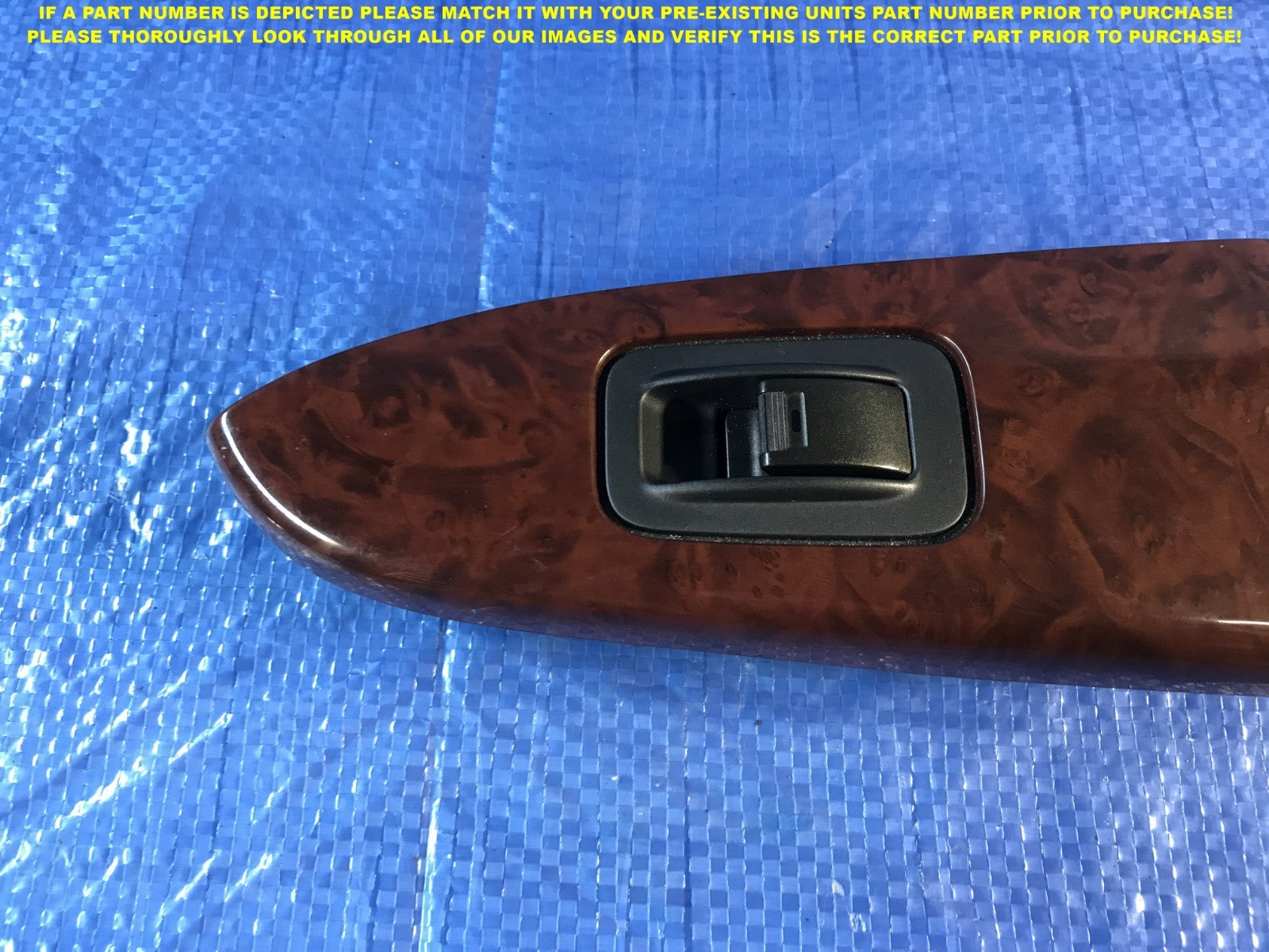 OEM 2004 2005 2006 ACURA MDX PASSENGER RIGHT REAR WOOD GRAIN WINDOW SWITCH2