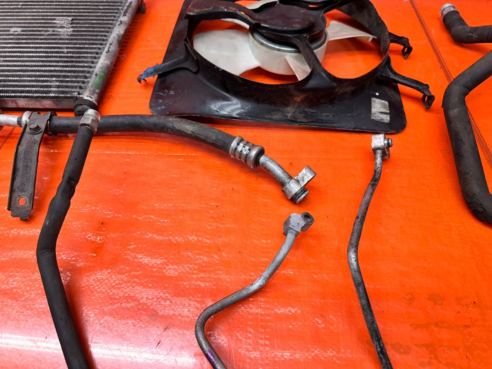 94 01 ACURA INTEGRA AC AIR CONDITIONING LINE SET CONDENSER FAN OEM #3318