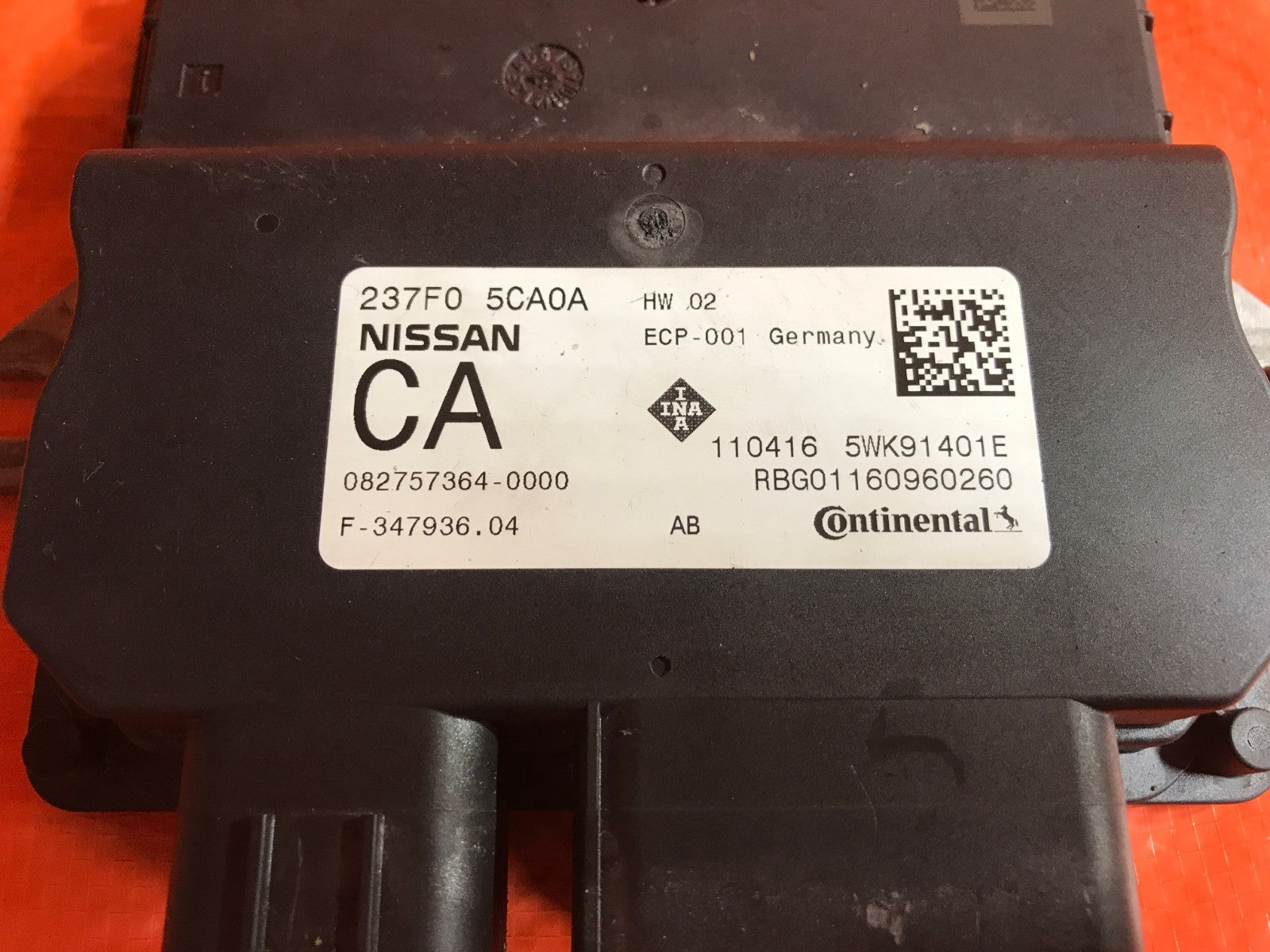 OEM 2017 17 INFINITI Q60 AWD 3.0L TT   VTC CONTROL MODULE   237F0 5CA0A2