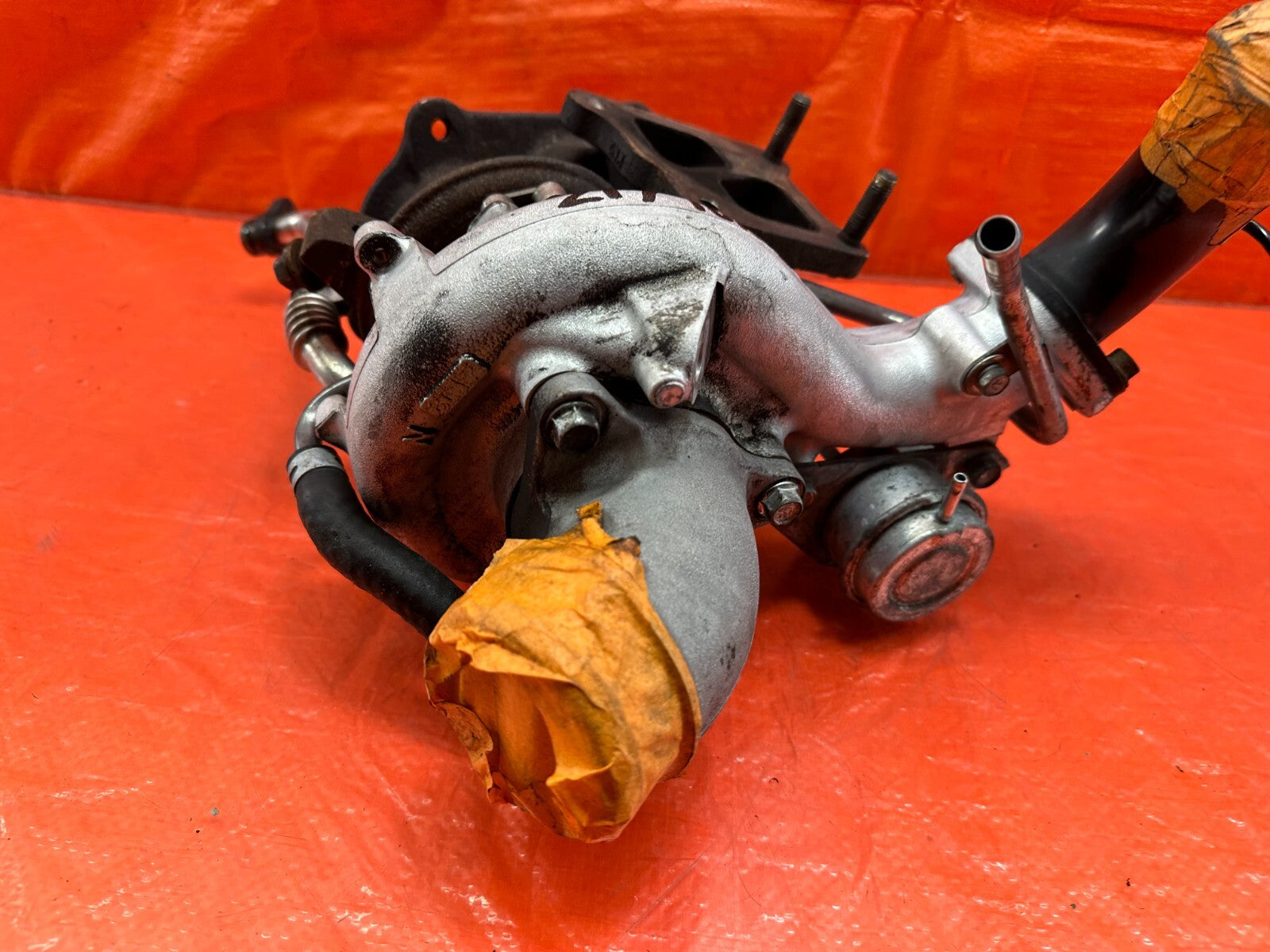 08 15 LANCER EVOLUTION X EVO 10   4B11T FACTORY TURBO CHARGER SET UP   OEM #2174