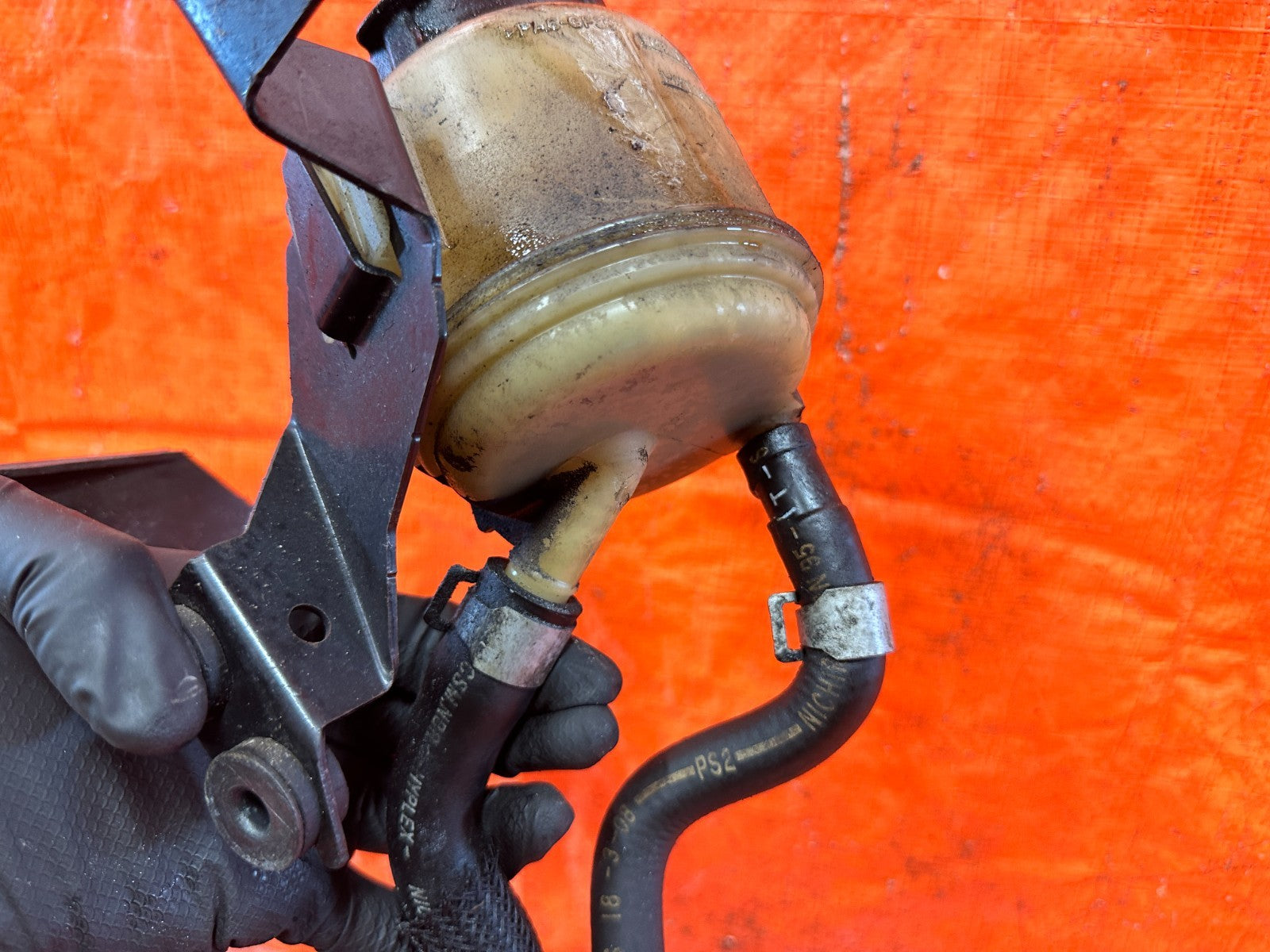 08 15 INFINITI G37 COUPE ALL POWER STEERING LINES W/ COOLER & PRESSURE LINE 32813
