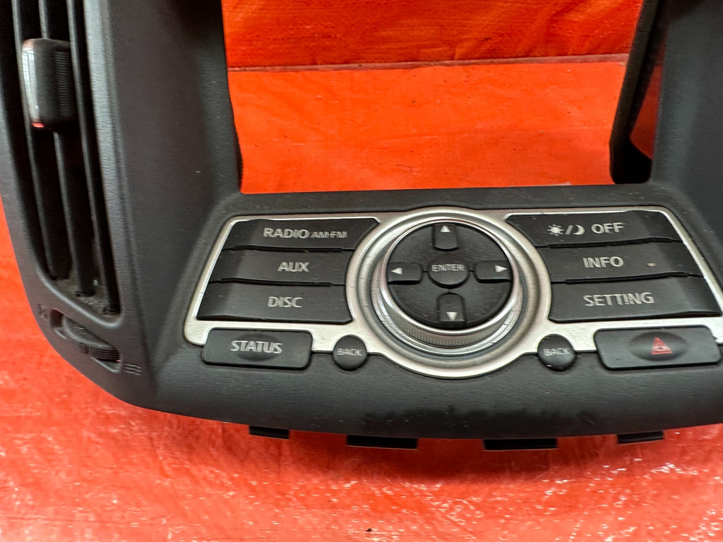 08 15 INFINITI G37 & Q60    2D COUPE   RADIO STEREO CONTROL BEZEL   NON NAVI 2079