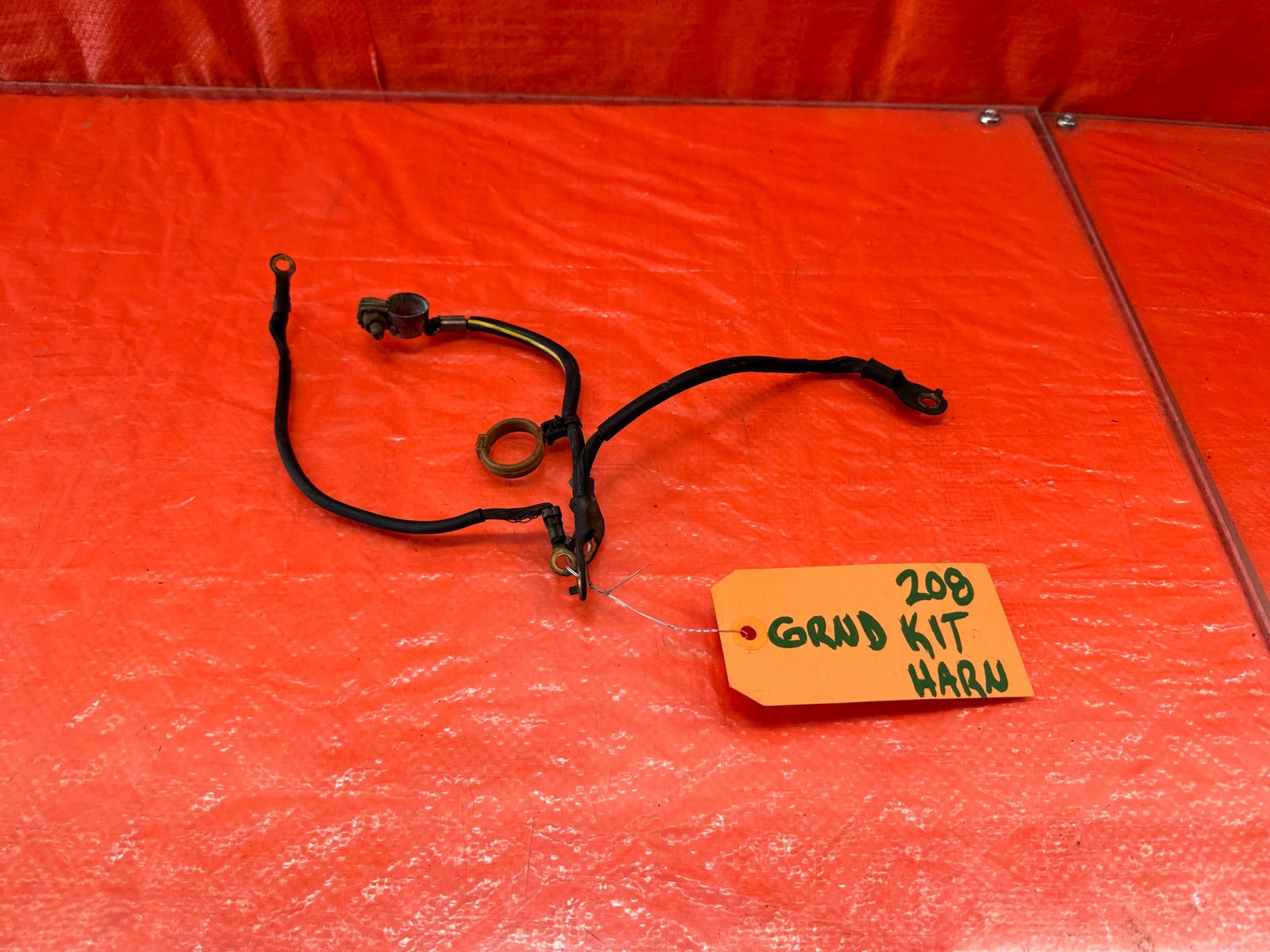 96 00 HONDA CIVIC NEGATIVE TERMINAL TRANSMISSION AND VALVE COVER GROUNDS OEM 2080