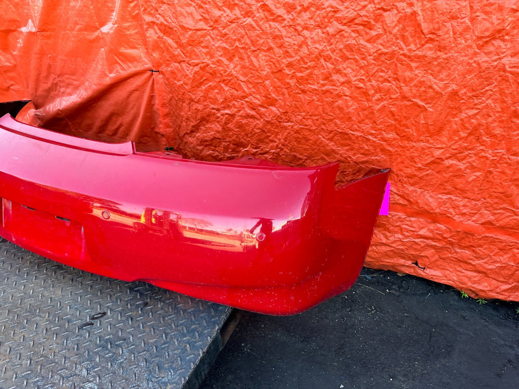 09 15 INFINITI G37 CONVERTIBLE   REAR BUMPER COVER   RED COLOR   OEM #2786