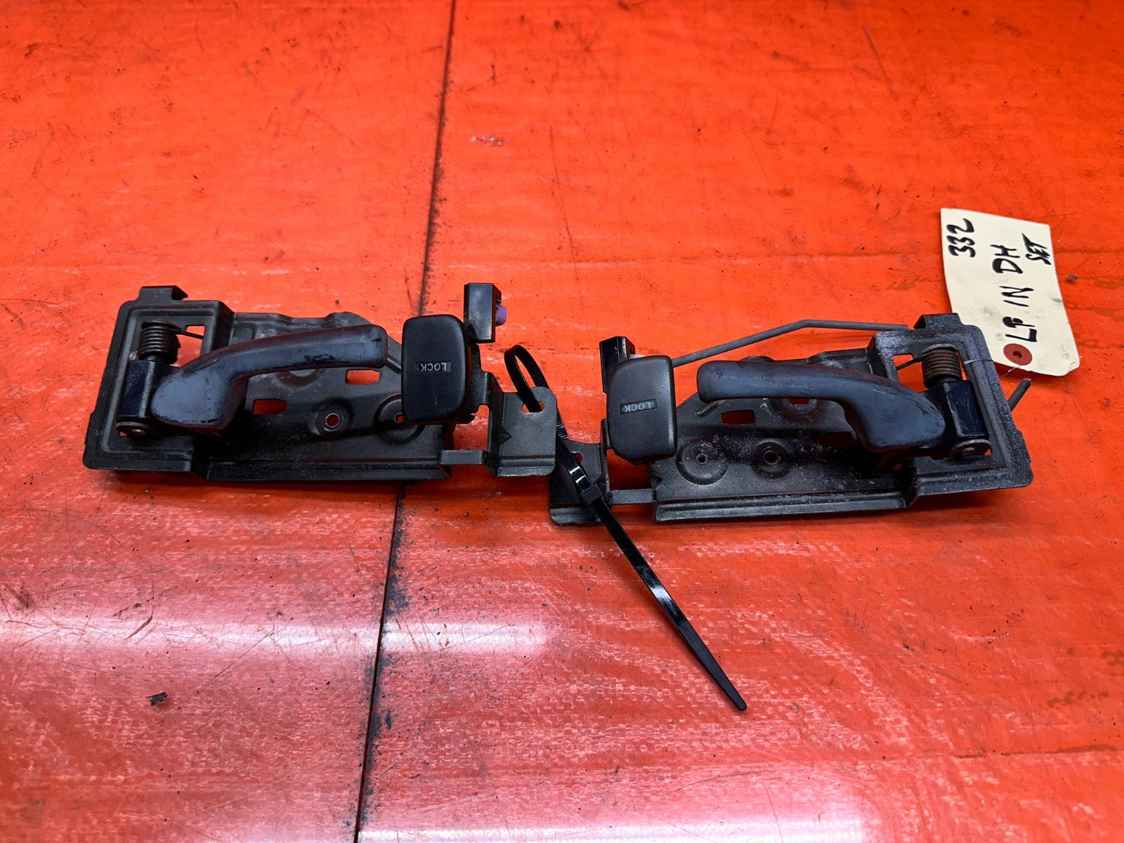 92 96 HONDA PRELUDE INSIDE DOOR HANDLES LEFT RIGHT OEM #3326