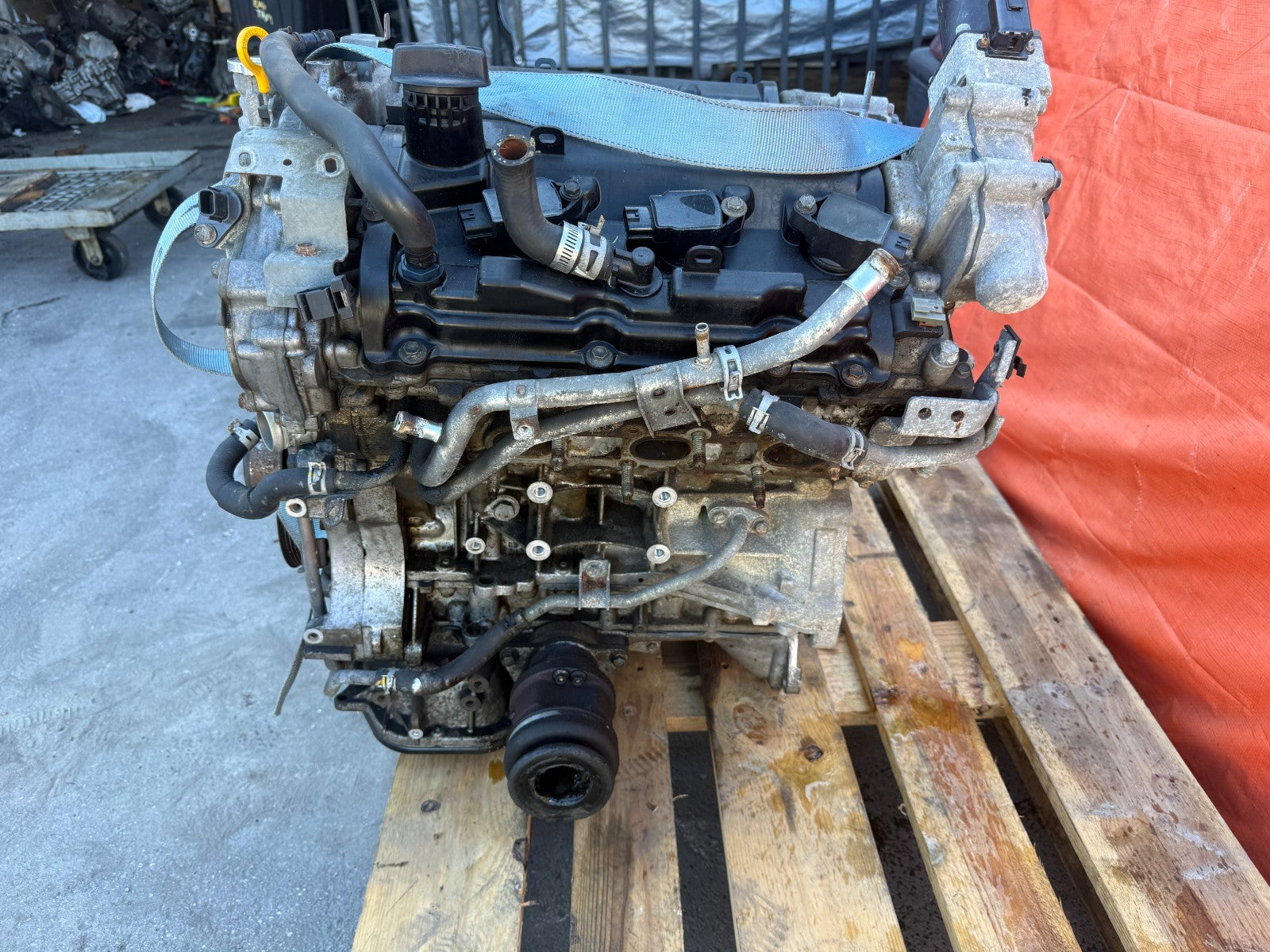 14 15 INFINITI Q50   3.7L VQ37   AWD ALL WHEEL DRIVE   ENGINE MOTOR LONG BLOCK5