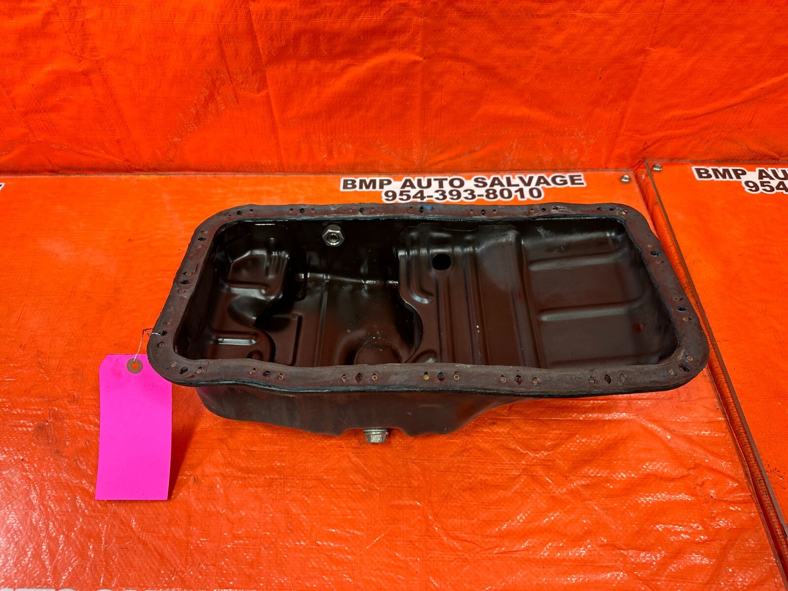 99 00 SI EM1 B16A2   FACTORY OIL PAN WITH AFTERMARKET TURBO TAP OEM FACTORY 25212