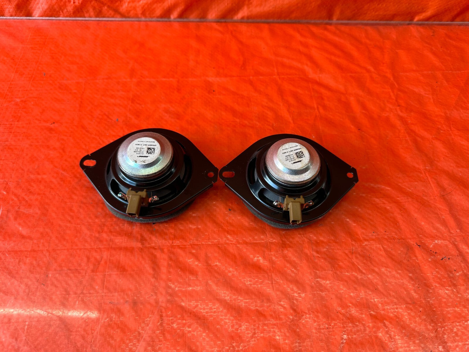 08 15 INFINITI G37 Q60 2D BOSE REAR QUARTER PANEL TRIM SPEAKERS LEFT & RIGHT 1887