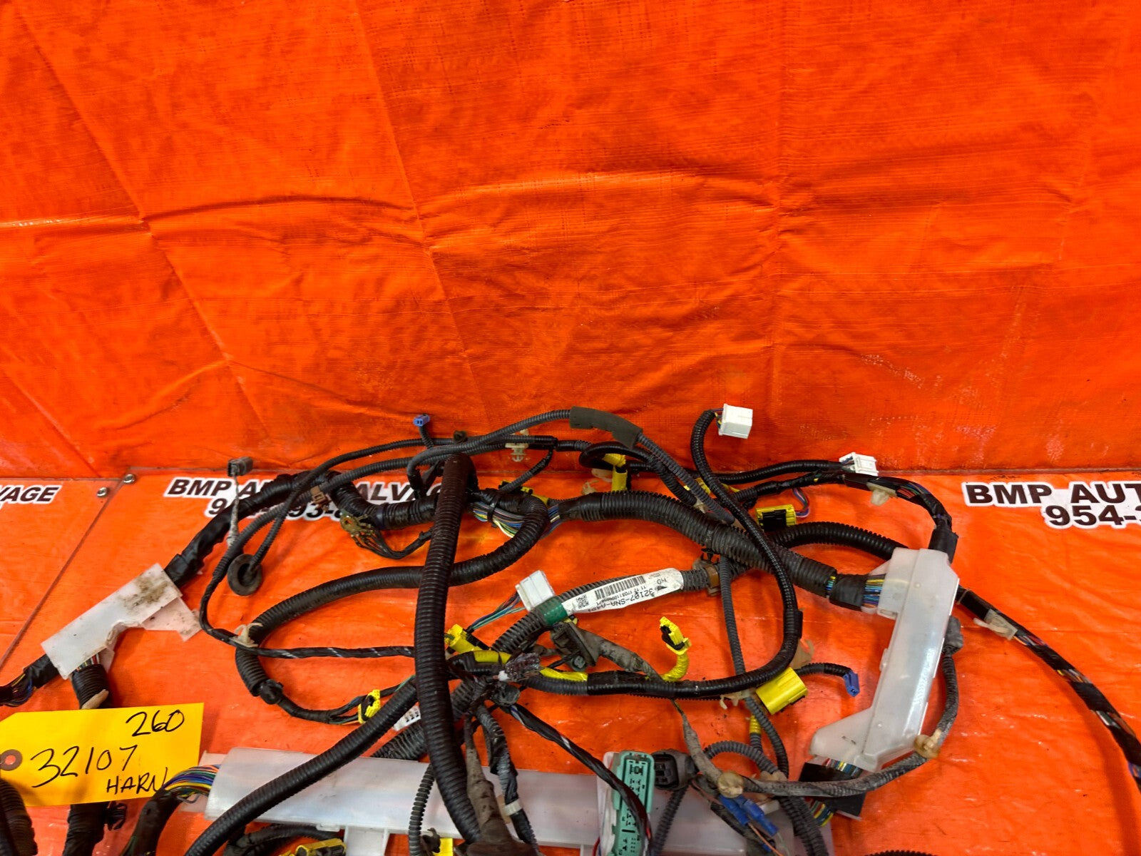 2008 08 HONDA CIVIC EX SEDAN   INTERIOR FLOOR WIRING HARNESS WIRE LOOM   OEM 26013