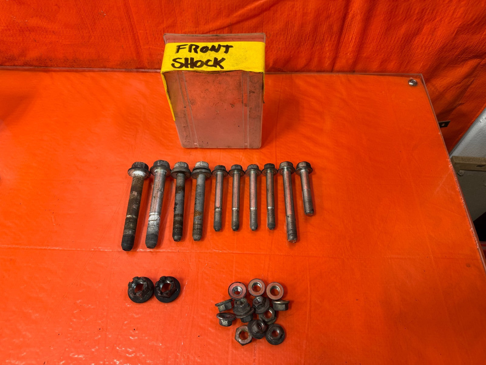 09 14 ACURA TSX   COMPLETE FRONT CONTROL ARM BOLTS HARDWARE   OEM 3210