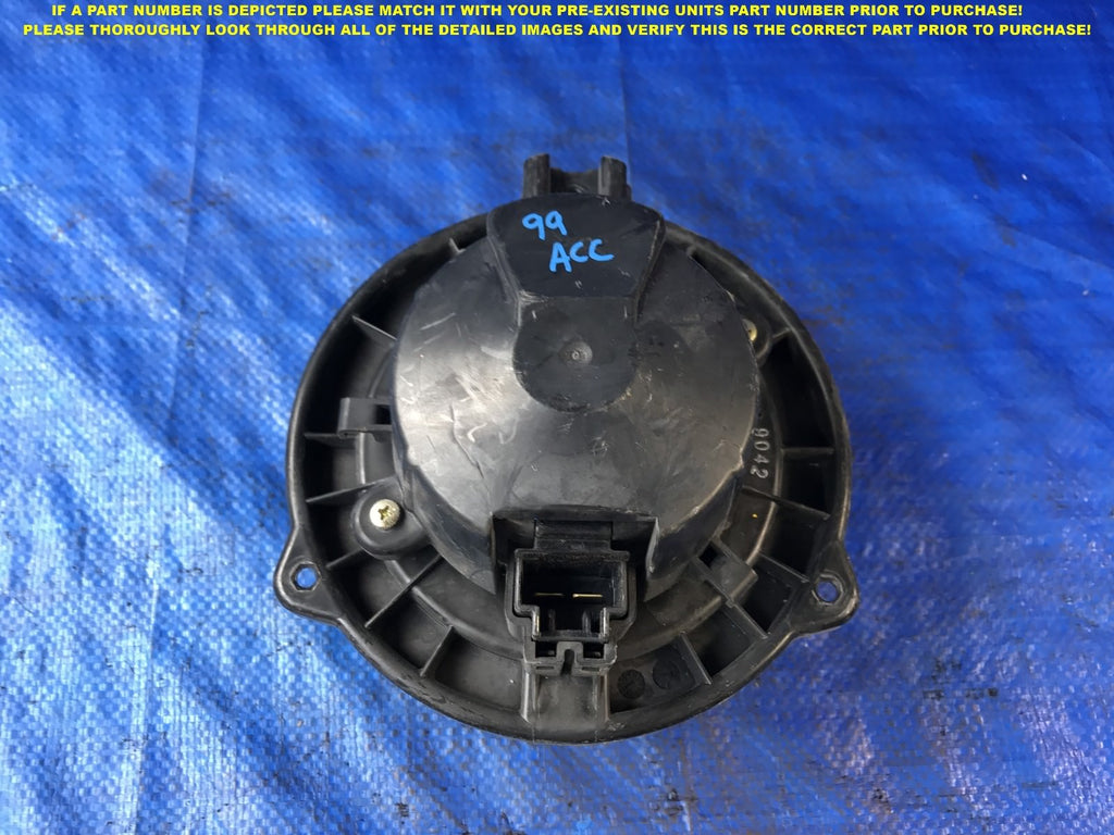 OEM   1998 1999 2000 2001 2002 HONDA ACCORD AC BLOWER MOTOR FAN             0