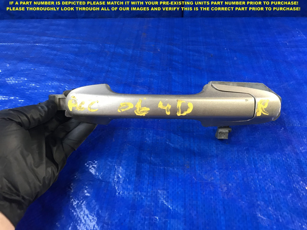 OEM 2003 2004 2005 HONDA ACCORD PASSENGER RIGHT REAR EXTERIOR DOOR HANDLE R RR0