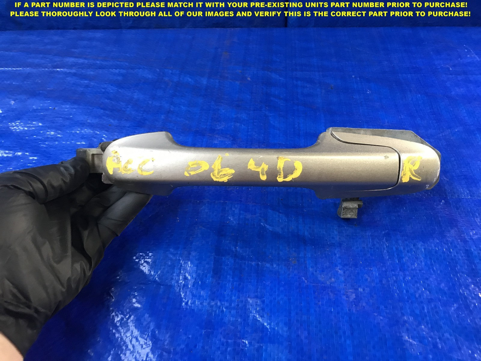 OEM 2003 2004 2005 HONDA ACCORD PASSENGER RIGHT REAR EXTERIOR DOOR HANDLE R RR0