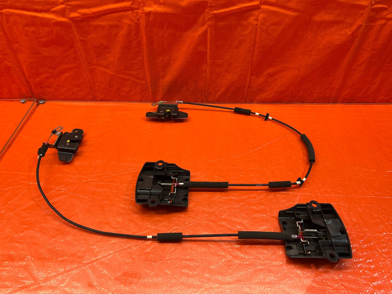 09 14 ACURA TSX LEFT & RIGHT REAR SEAT RECLINIG RELEASE CABLES W PULL HANDLE 16715