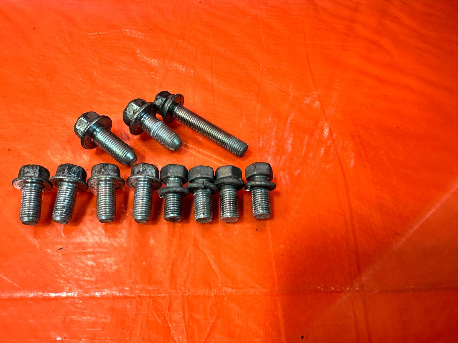 15 21 SUBARU WRX & STI   EJ257 REAR TRANSMISSION BRACKET BOLTS HARDWARE OEM 2664