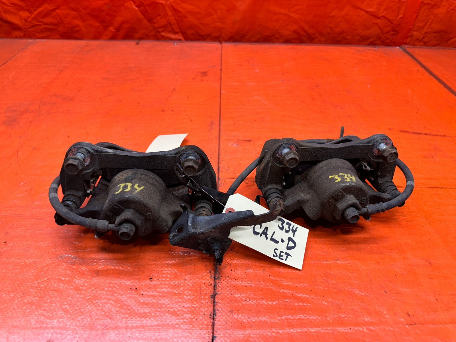 13 15 HONDA CIVIC SI 4D 2.4L FRONT LEFT RIGHT BRAKE CALIPER SET ASSEMBLY OEM 3347