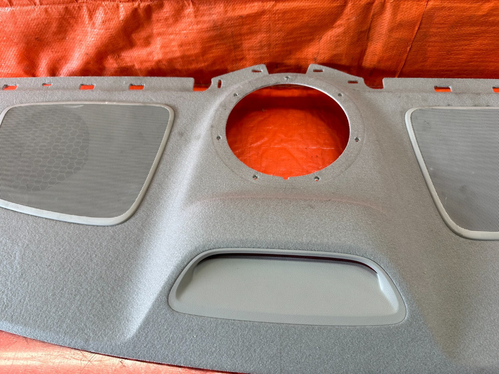 09 14 ACURA TSX   REAR UPPER TRUNK TRIM / SPEAKER COVER   GRAY COLOR   OEM #2335