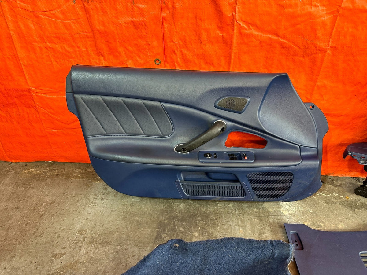 00-09 HONDA S2000 - BLUE INTERIOR CONVERSION - SEATS DASH CARPET PLASTICS PANELS14