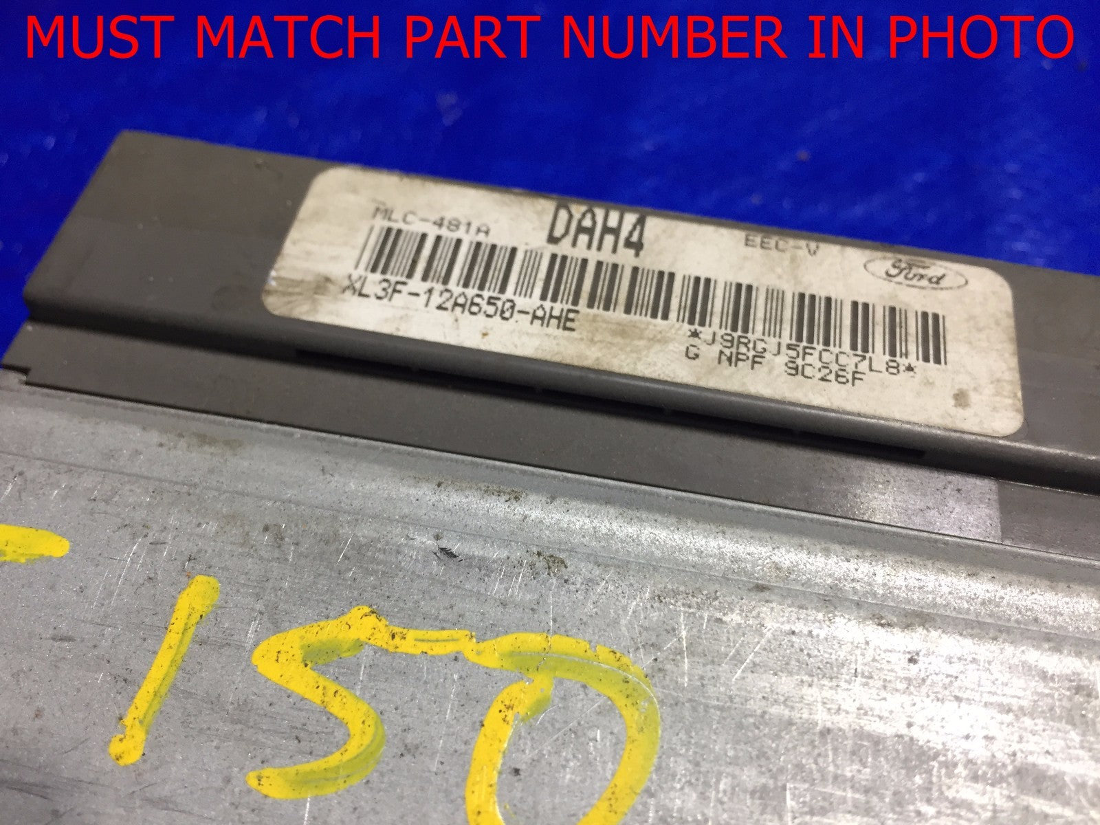 OEM 1999 FORD TRUCK ENGINE COMPUTER ECU ECM BRAIN EBX XL3F 12A650 AHE1