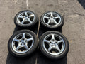 00 09 HONDA S2000   AP1 WHEELS RIMS W/ YOKOHOMA ADVAN FLEVA TIRES OEM #3370