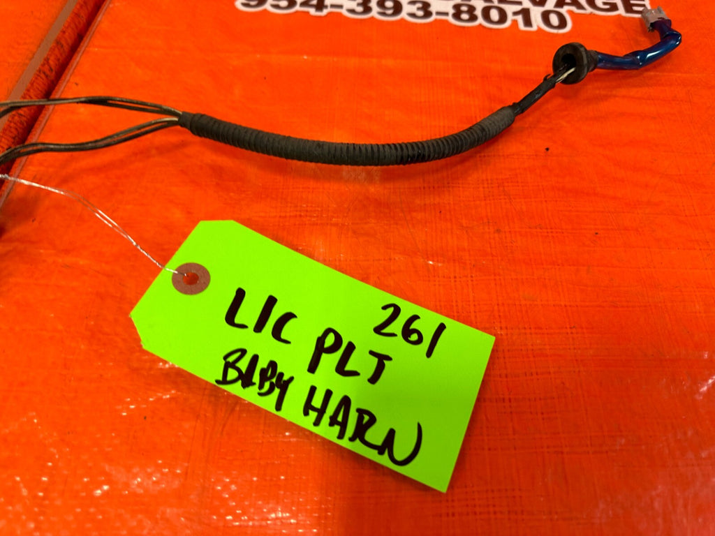 2002 02 LEXUS SC430   LICENSE PLATE BULB HARNESS   OEM FACTORY #2616