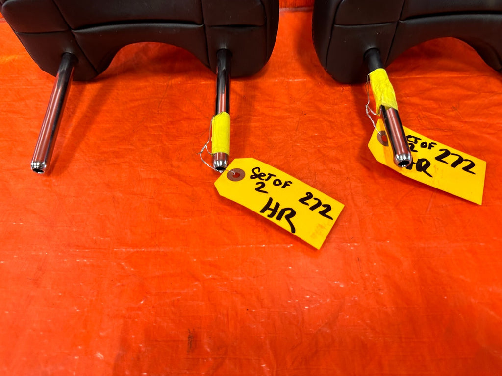 13 20 SUBARU BRZ   FRONT SEAT HEAD REST SET LEFT AND RIGHT  LEATHER   OEM #2921