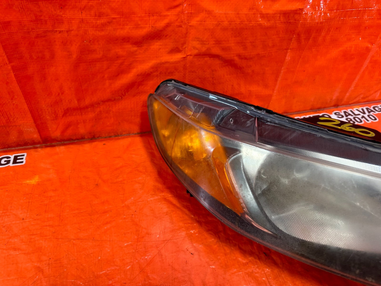 06 08 HONDA CIVIC SEDAN   PASSENGER RIGHT HEADLIGHT HEADLAMP   #2606