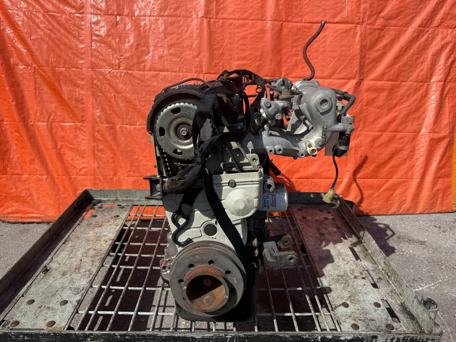 88 91 HONDA CIVIC SI   D16A6 D16A D16   ENGINE MOTOR LONG BLOCK   COMP TEST 18012